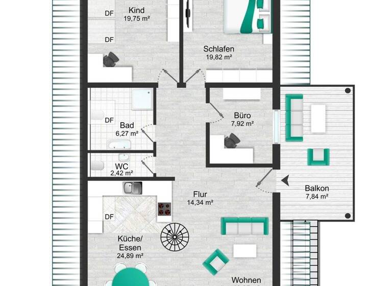 Maisonette zum Kauf - Erstbezug 449.000 € 4,5 Zimmer 155 m² 2. Geschoss Hohnhurst Kehl 77694