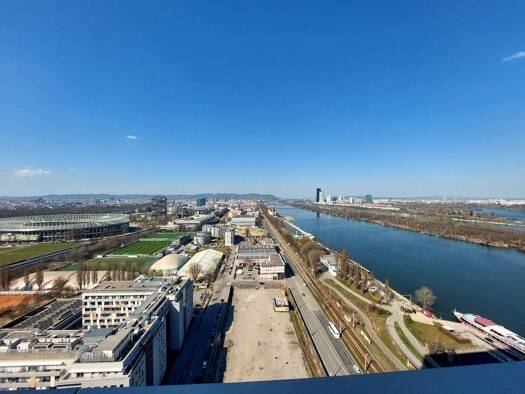 Terrassenwohnung zur Miete 2.000 € 2 Zimmer 63 m² 25. Geschoss Leopoldstadt 1020