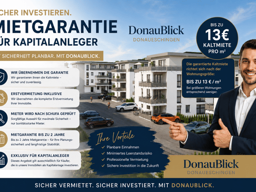 Wohnung zum Kauf provisionsfrei 287.800 € 3 Zimmer 74,6 m² Donaueschingen 78166