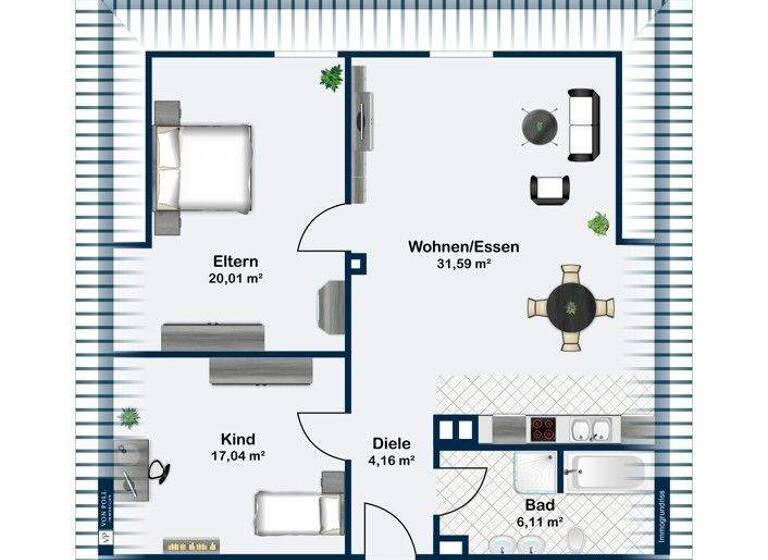 Wohnung zum Kauf 259.000 € 3 Zimmer 77,1 m² Ansbach 91522