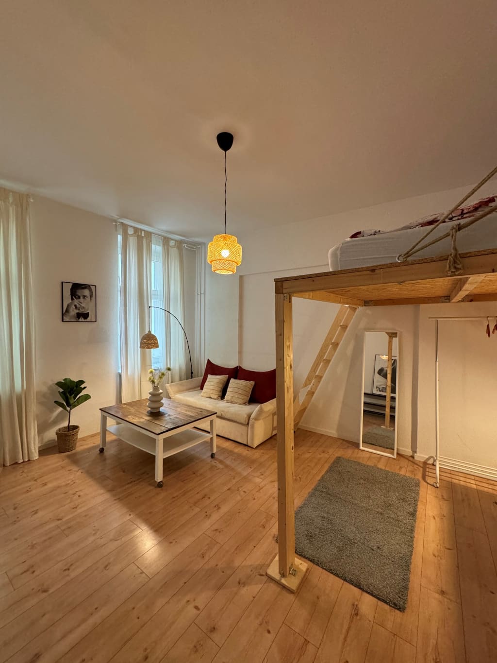 Wohnung zur Miete Wohnen auf Zeit 1.350 € 1 Zimmer 38 m²<br/>Wohnfläche 01.04.2025<br/>Verfügbarkeit Prenzlauer Promenade Pankow Berlin 13189