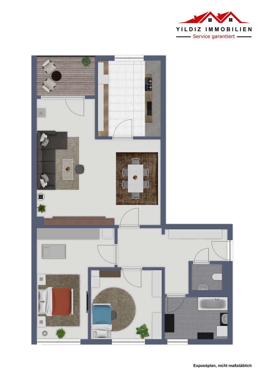 Wohnung zum Kauf 259.000 € 3 Zimmer 76,4 m²<br/>Wohnfläche 1.<br/>Geschoss Feudenheim - Nord Mannheim 68309