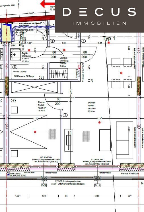 Wohnung zur Miete 513 € 2 Zimmer 52,3 m²<br/>Wohnfläche Gries Graz 8020