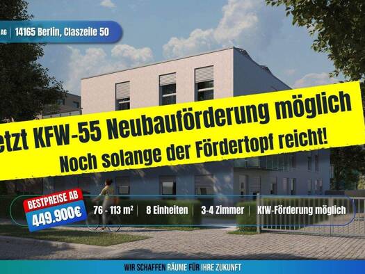Terrassenwohnung zum Kauf provisionsfrei 449.900 € 3 Zimmer 76 m² frei ab 31.12.2026 Zehlendorf Steglitz-Zehlendorf 14165