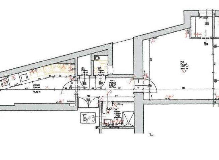 Wohnung zur Miete 746 € 2 Zimmer 56 m² 1. Geschoss Grillparzerstraße Geidorf Graz 8010