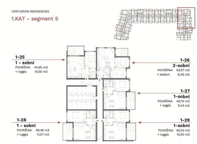 Wohnung zum Kauf 216.000 € 2 Zimmer 61 m² 1. Geschoss Centar, Luka, Finida