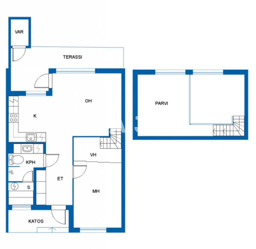 Reihenmittelhaus zum Kauf 340.000 € 3 Zimmer 58 m²<br/>Wohnfläche 2.969 m²<br/>Grundstück Lemmikkitie 20 Vantaa 01350