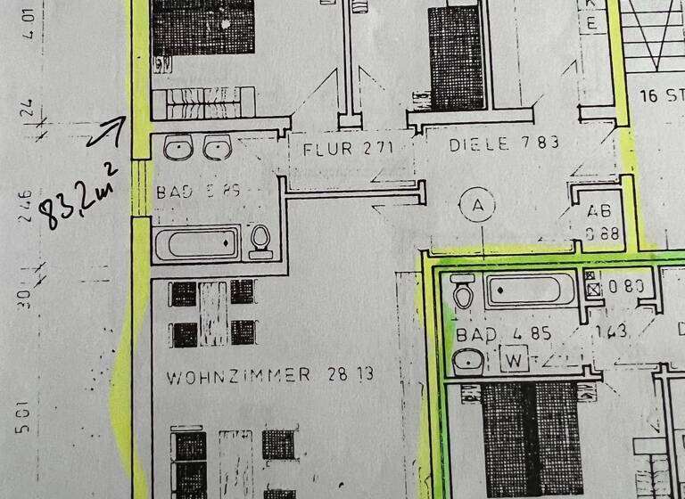 Wohnung zur Miete 830 € 3 Zimmer 83,2 m² Geschoss 2/3 frei ab sofort Buchenweg 3 Ehrang Trier 54293