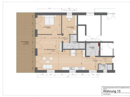 Wohnung zur Miete 1.400 € 3 Zimmer 122,2 m² EG frei ab sofort Weisses Kreuz Strasse 8 Heckershausen Ahnatal 34292