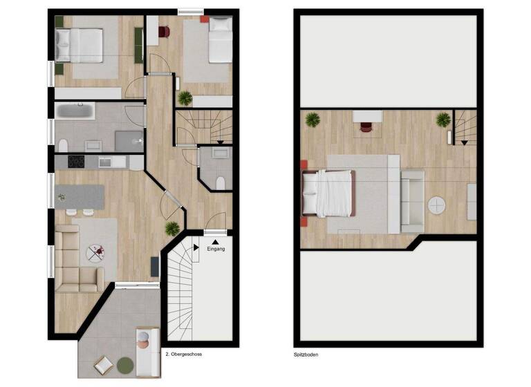 Wohnung zum Kauf 179.000 € 4 Zimmer 76,7 m² 2. Geschoss Disteln Herten 45699
