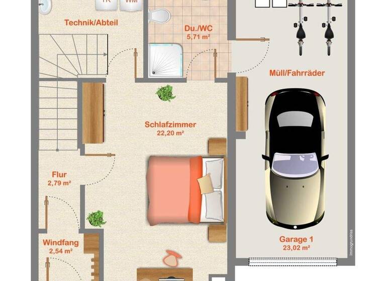 Doppelhaushälfte zum Kauf 449.000 € 4 Zimmer 143,5 m² 107 m² Grundstück Bieringen Rottenburg am Neckar / Bieringen 72108