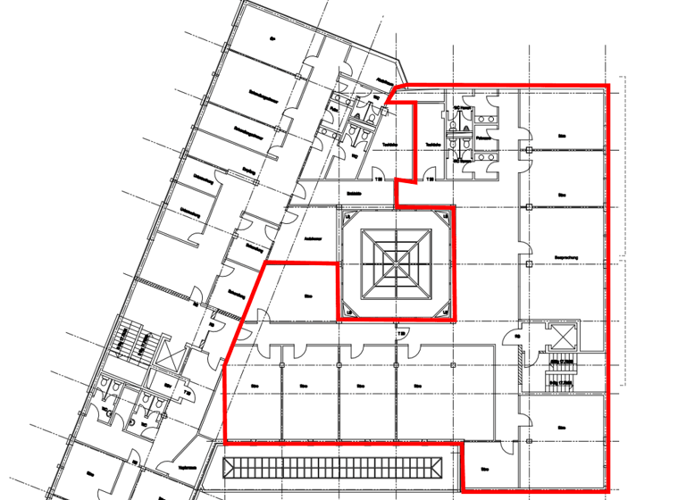 Bürogebäude zur Miete 13,50 € 400 m² Bürofläche Von-Steuben-Straße 5 Centrum Münster 48143