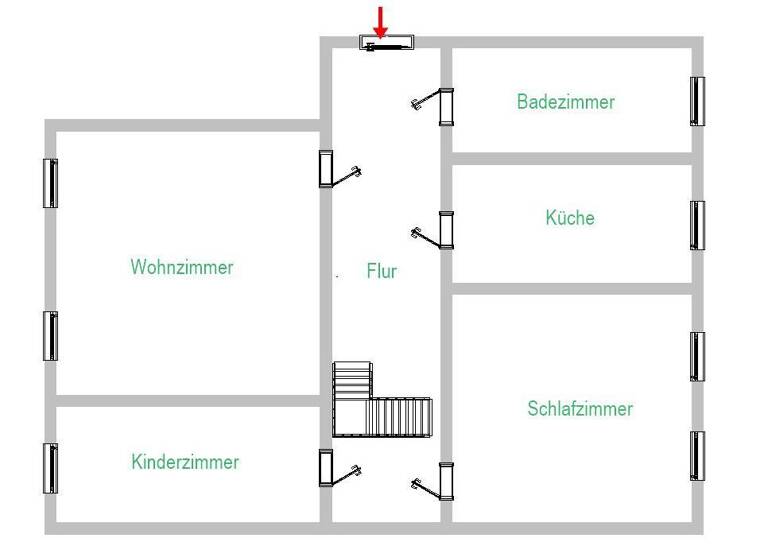Wohnung zur Miete 585 € 4 Zimmer 117 m² 2. Geschoss frei ab sofort Frankenberg 09669