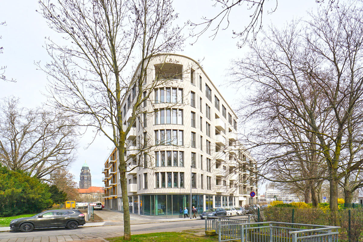 Wohnung zur Miete 1.480 € 4 Zimmer 103,9 m²<br/>Wohnfläche 5.<br/>Geschoss Zinzendorfstraße 3a Bürgerwiese/Blüherpark Dresden 01069