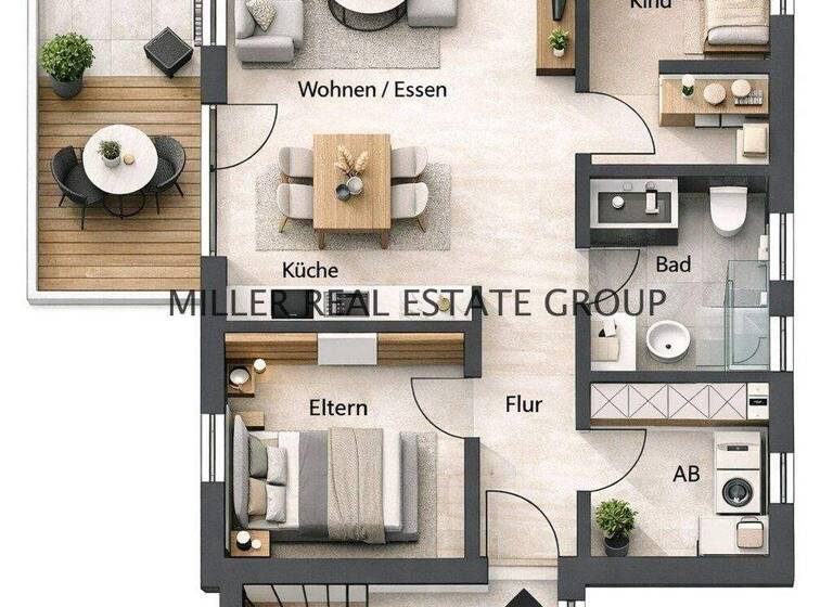 Wohnung zum Kauf - Erstbezug 465.000 € 4 Zimmer 86,2 m² 1. Geschoss Unterhaunstadt Ingolstadt 85055