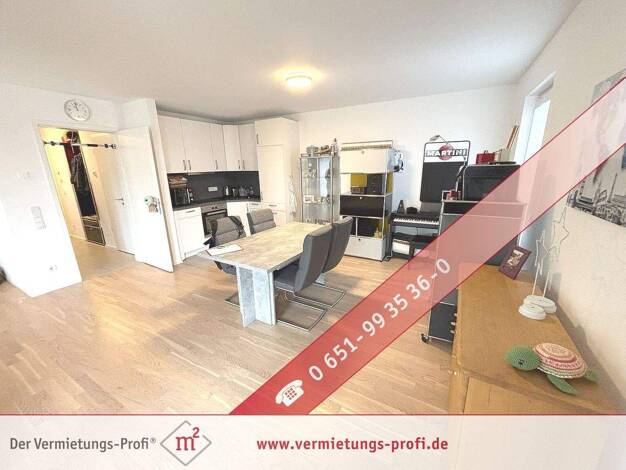 Wohnung zur Miete 1.000 € 2 Zimmer 69,2 m² 1. Geschoss frei ab 01.01.2026 Tarforst Trier / Tarforst 54296