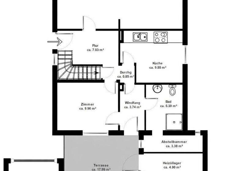 Einfamilienhaus zum Kauf 279.000 € 3 Zimmer 124 m² 424 m² Grundstück Pinneberg 25421