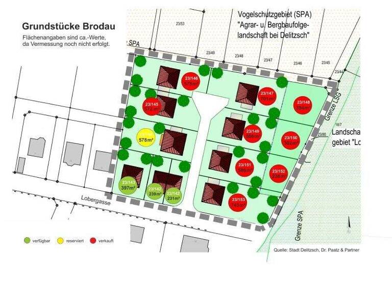 Grundstück zum Kauf 109.820 € 578 m² Grundstück Lobergasse Brodau 04509