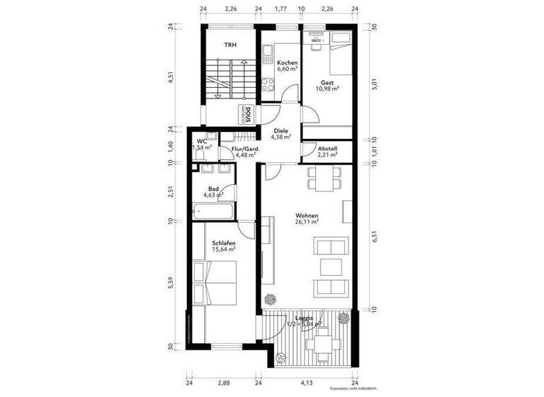 Wohnung zum Kauf 340.000 € 3 Zimmer 81 m² Rotes Feld Lüneburg 21335