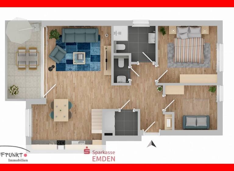 Wohnung zum Kauf 429.000 € 4 Zimmer 114,8 m² Stadtzentrum Emden 26721