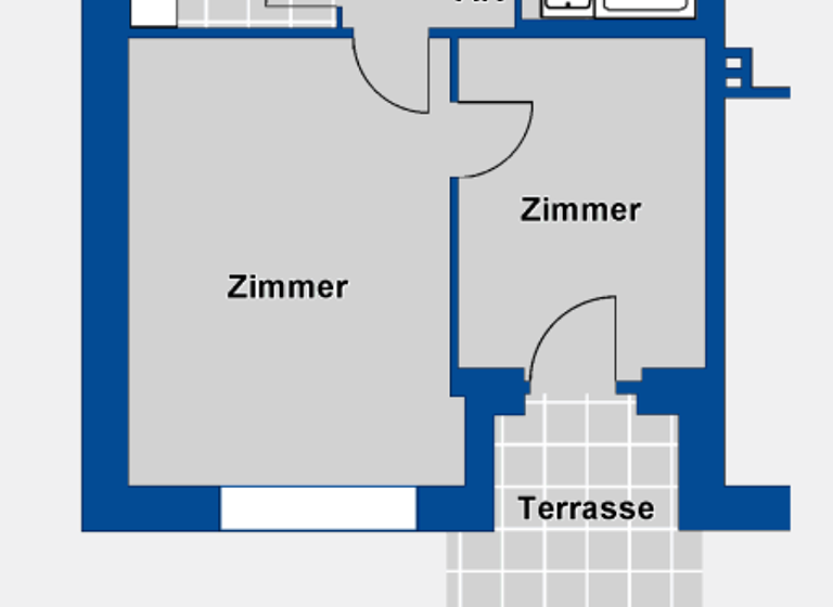 Wohnung zur Miete 427 € 2 Zimmer 46,8 m² 1. Geschoss frei ab 01.04.2026 Gerdauring 25 Hausbruch Hamburg 21147
