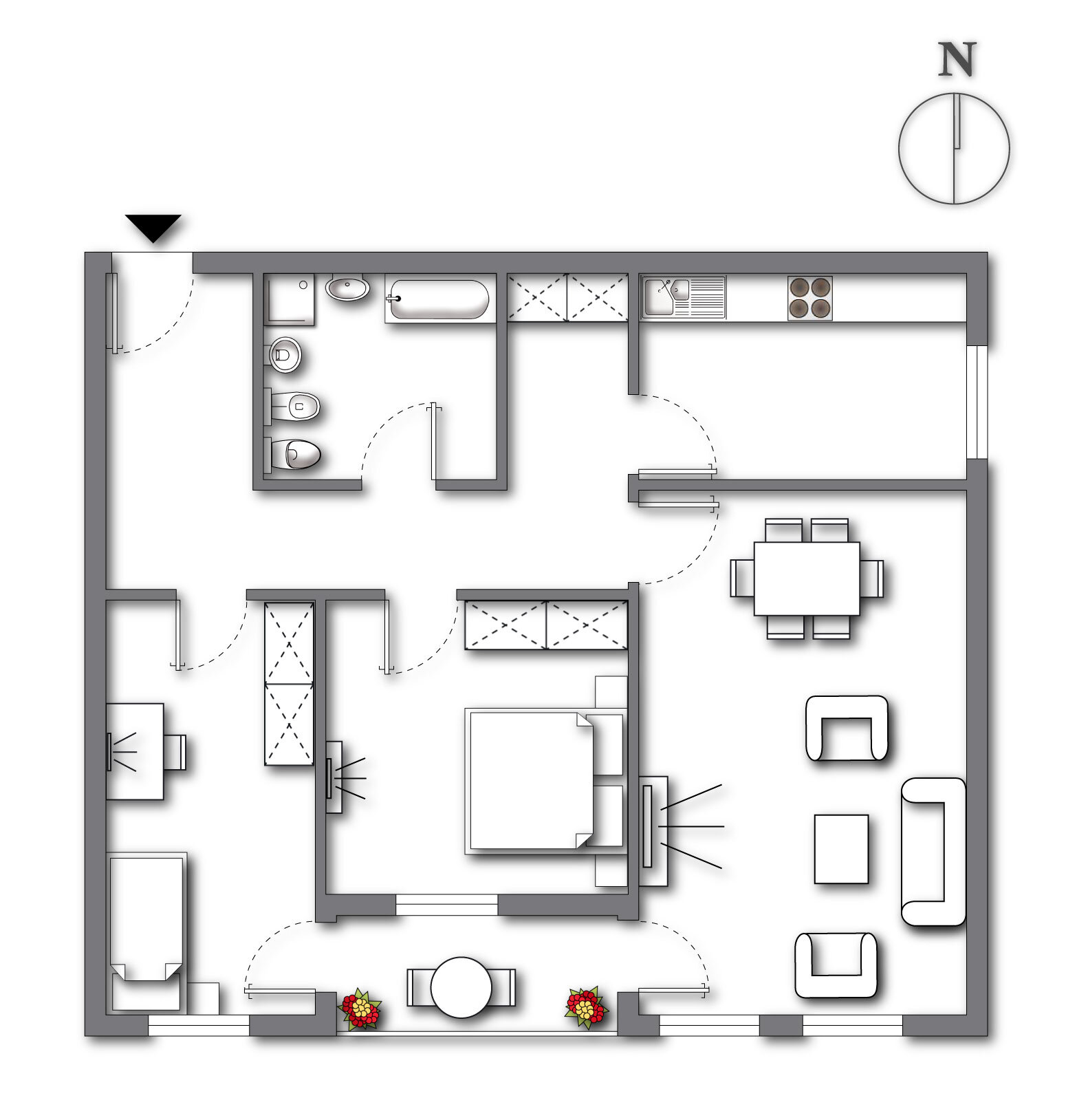 Wohnung zum Kauf 379.000 € 3 Zimmer 80 m²<br/>Wohnfläche 9.<br/>Geschoss Rosenheim 83022