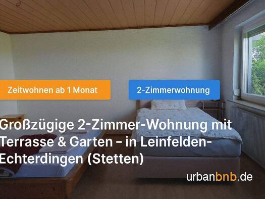 Wohnung zur Miete Wohnen auf Zeit 1.100 € 2 Zimmer 54 m² frei ab sofort Erlachstraße 0 Stetten Leinfelden-Echterdingen 70771