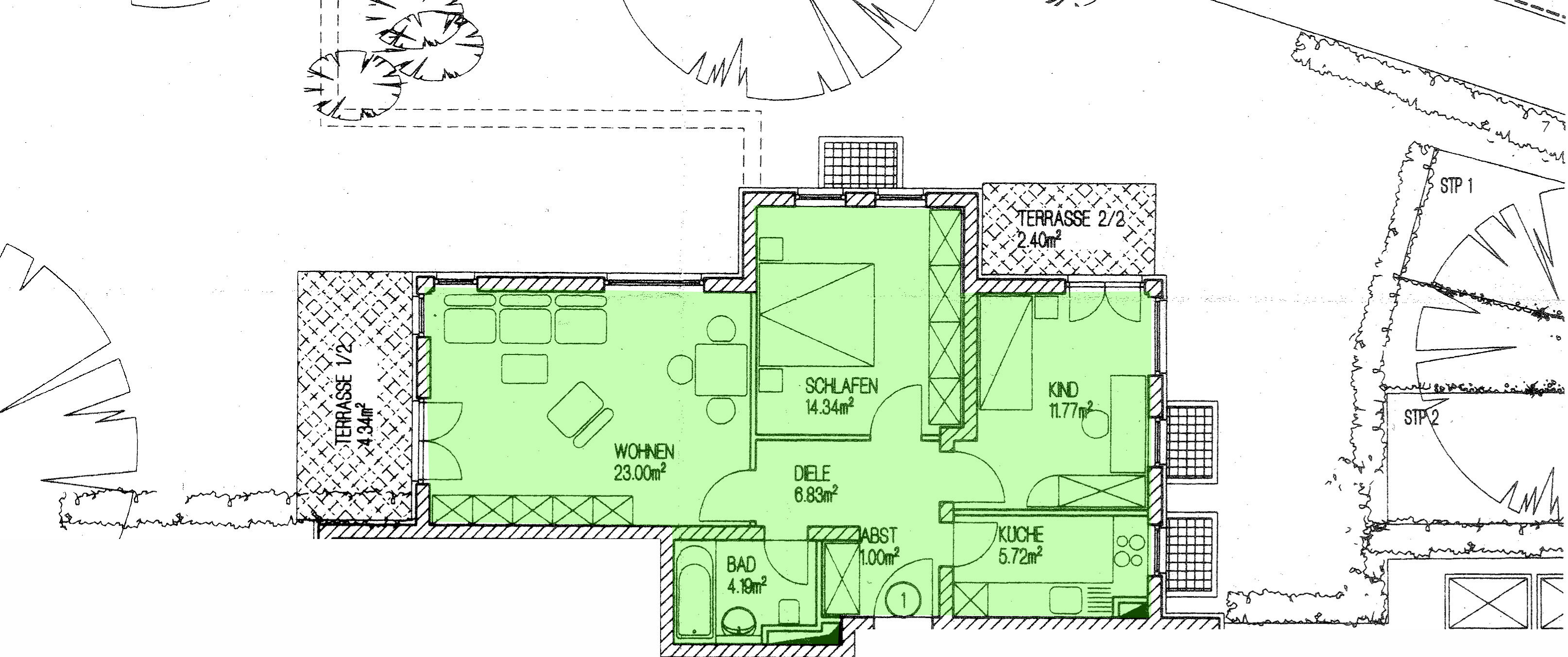 Wohnung zur Miete 480 € 3 Zimmer 74 m²<br/>Wohnfläche EG<br/>Geschoss ab sofort<br/>Verfügbarkeit Dittersbach Frankenberg 09669