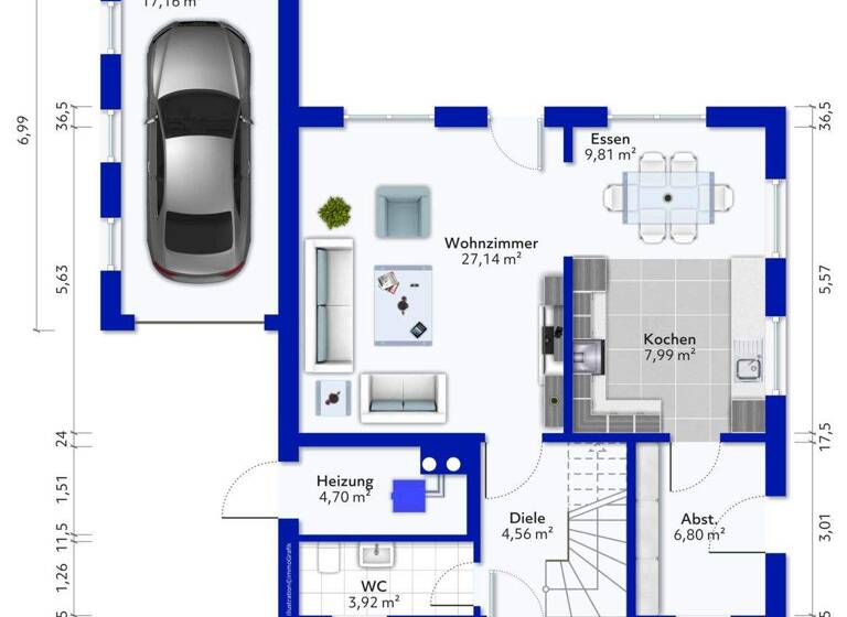 Einfamilienhaus zum Kauf 279.000 € 4 Zimmer 117 m² 1.120 m² Grundstück Cadenberge 21781