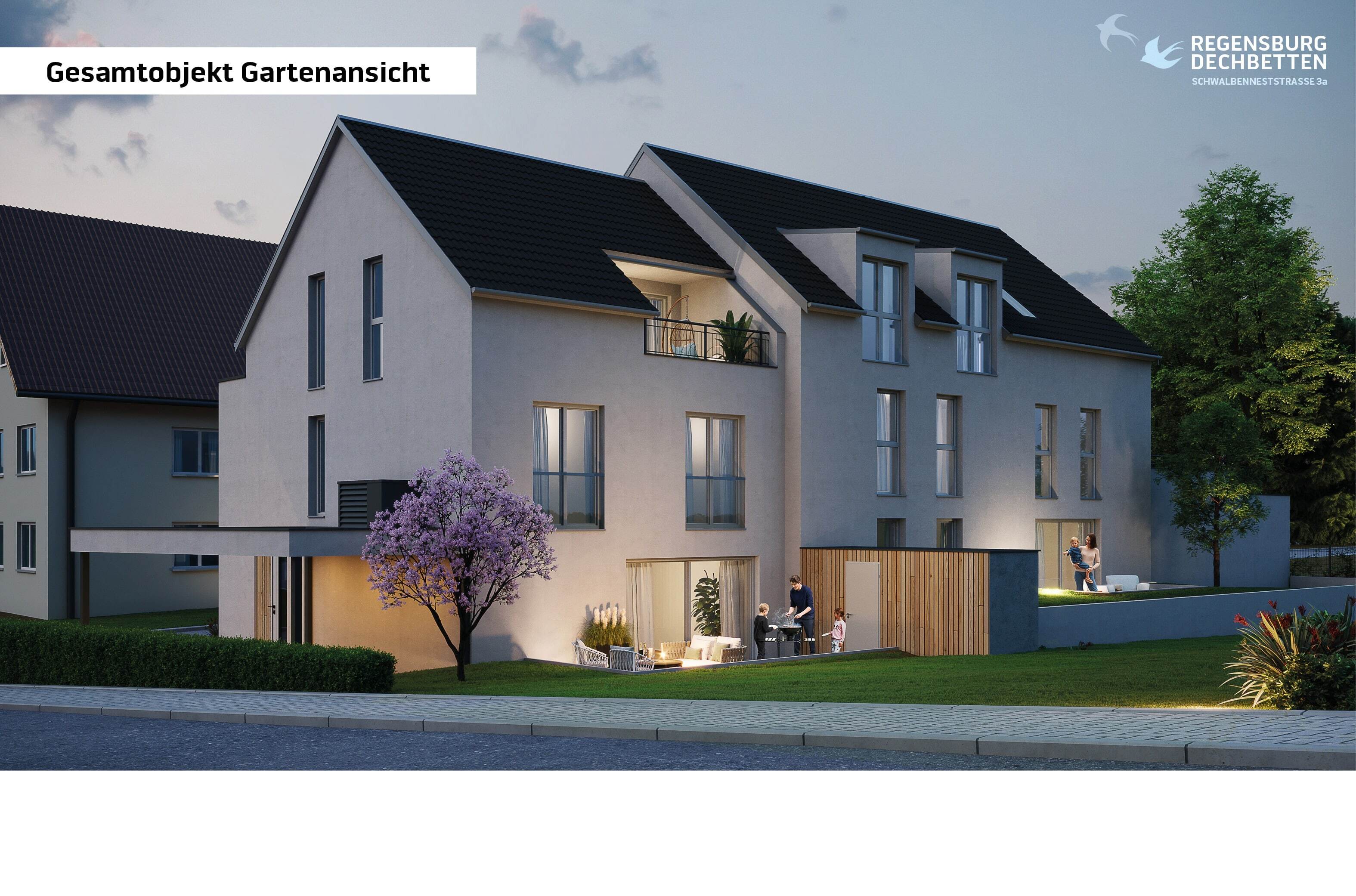 Doppelhaushälfte zum Kauf provisionsfrei 1.067.964 € 5 Zimmer 165,4 m²<br/>Wohnfläche 206 m²<br/>Grundstück Dechbetten - Großprüfening Regensburg 93051