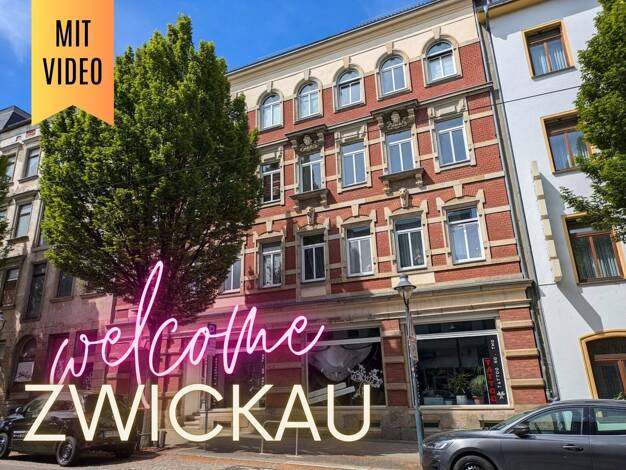 Wohnung zur Miete 480 € 3 Zimmer 86,9 m² 3. Geschoss Bahnhofstraße 60 Bahnhofsvorstadt Zwickau 08056