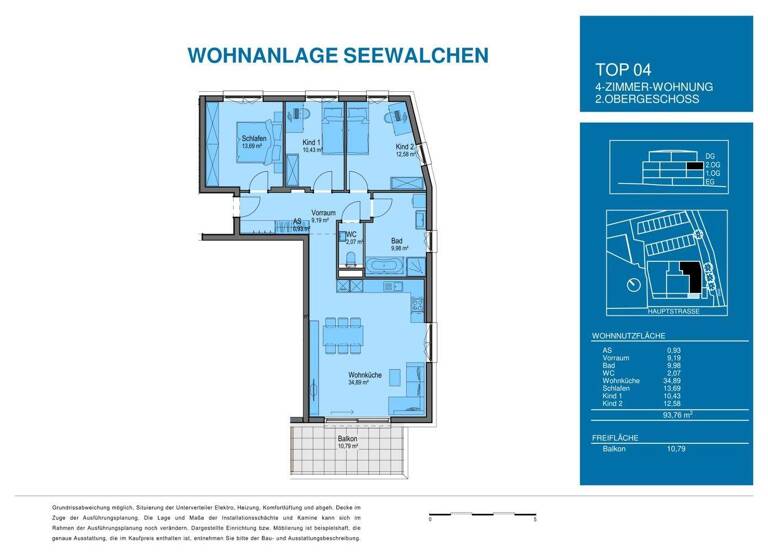 Wohnung zum Kauf - Erstbezug 644.000 € 4 Zimmer 93,8 m² Seewalchen am Attersee 4863