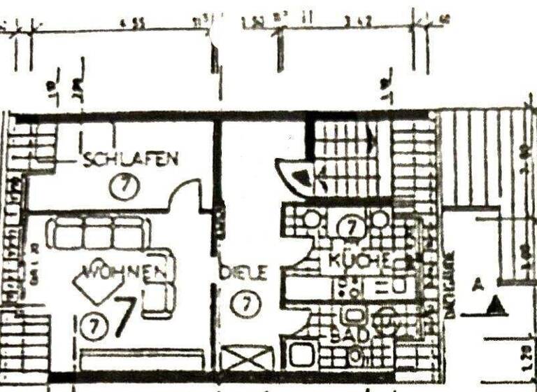Wohnung zum Kauf 93.000 € 2 Zimmer 52 m² Dionysusstraße 75 Stadtmitte Krefeld 47798