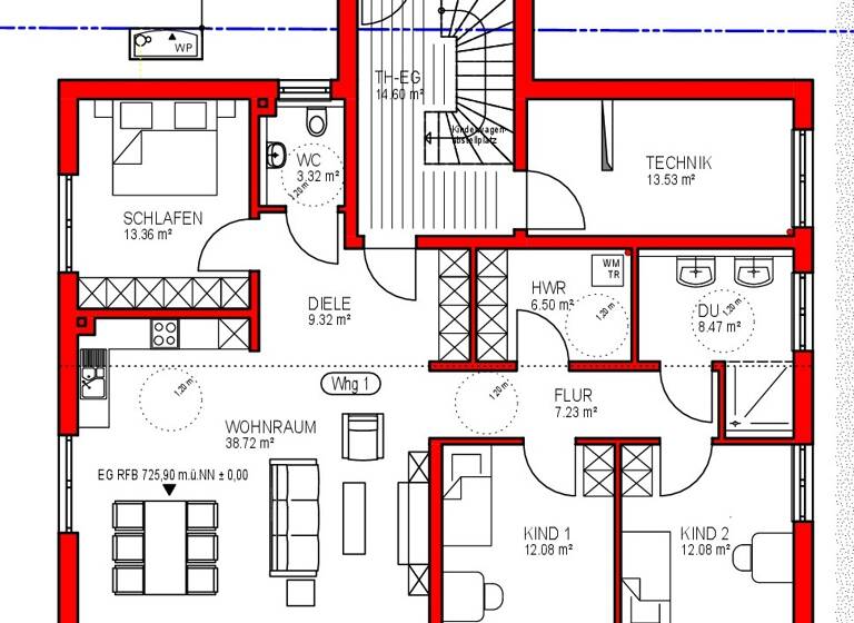 Terrassenwohnung zur Miete 1.460 € 4,5 Zimmer 116 m² Geschoss EG/3 frei ab 01.08.2026 Heilbronner Straße Schwenningen Villingen-Schwenningen 78054