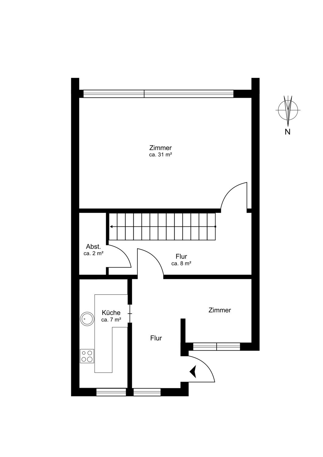 Reihenmittelhaus zum Kauf 520.000 € 5 Zimmer 153 m²<br/>Wohnfläche 187 m²<br/>Grundstück Hummelsbüttel Hamburg 22399