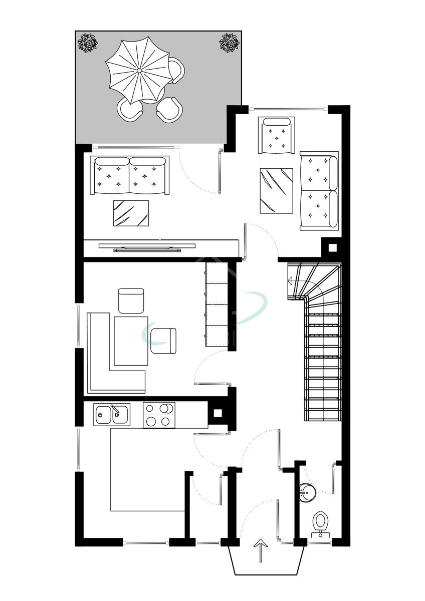 Doppelhaushälfte zum Kauf 219.000 € 5 Zimmer 104,1 m²<br/>Wohnfläche 593 m²<br/>Grundstück Bühlerzell Bühlerzell 74426