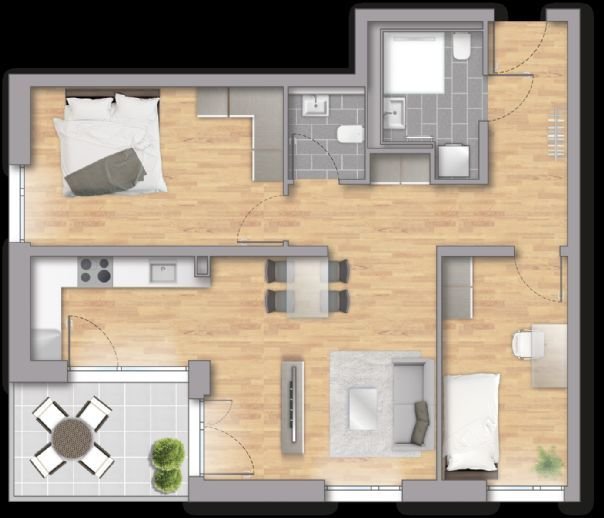 Wohnung zum Kauf provisionsfrei 432.000 € 3 Zimmer 76,2 m²<br/>Wohnfläche 1.<br/>Geschoss Erwin-Rath-Straße 10 Köngen 73257