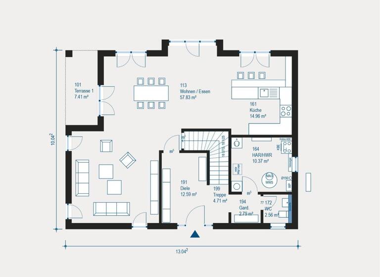 Haus zum Kauf 519.300 € 4 Zimmer 218,3 m² 450 m² Grundstück Boele Hagen Boele 58099