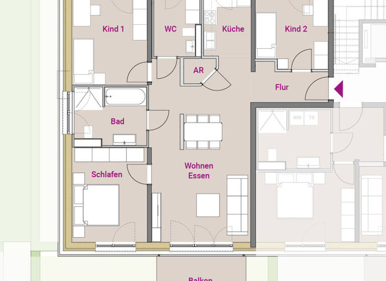 Wohnung zum Kauf 489.900 € 4 Zimmer 98,5 m²<br/>Wohnfläche 1.<br/>Geschoss Roth Roth 91154