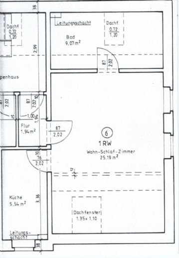 Wohnung zur Miete 210 € 1 Zimmer 36,3 m²<br/>Wohnfläche Bielstraße 15 Niederplanitz 543 Zwickau 08062