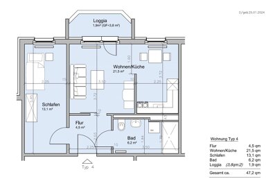 Wohnung zur Miete nur mit Wohnberechtigungsschein 354 € 2 Zimmer 47,2 m² 1. Geschoss frei ab 01.06.2025 Salutstraße 10 Eckersbach 251 Zwickau 08066