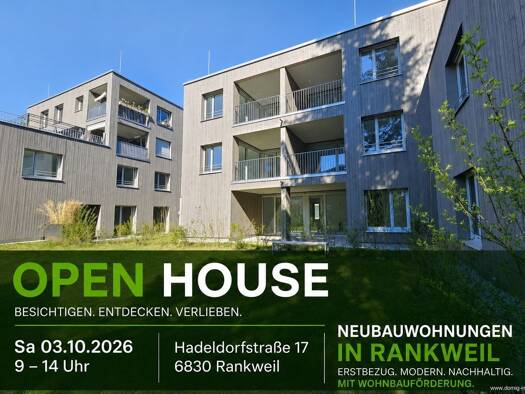 Wohnung zum Kauf - Erstbezug 568.100 € 4 Zimmer 79,4 m² EG Hadeldorfstraße 17a Rankweil 6830