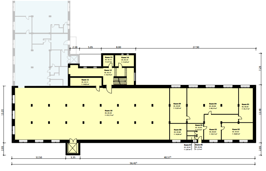 Bürofläche zur Miete 3 € 446,8 m²<br/>Bürofläche L.-F.-Schönherr-Straße 32 Siedlung Neundorf Plauen , Vogtl 08523