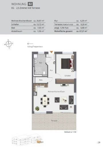 Wohnung zum Kauf provisionsfrei 409.900 € 2,5 Zimmer 67,2 m²<br/>Wohnfläche Friedrichshafen - West 3 Friedrichshafen 88045