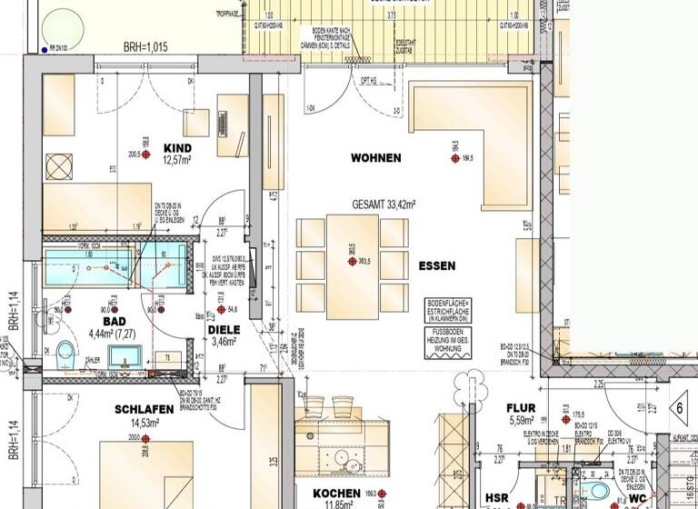 Wohnung zur Miete 1.500 € 3 Zimmer 100 m² Geschoss 2/3 frei ab 20.04.2026 Rielasingen Rielasingen-Worblingen 78239