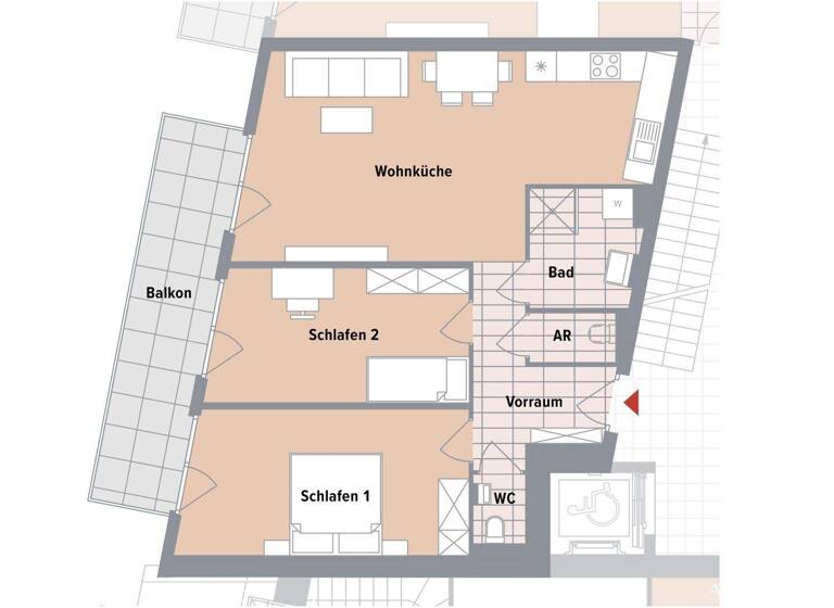 Wohnung zum Kauf - Erstbezug 451.700 € 3 Zimmer 72,5 m² 2. Geschoss Wien 1230
