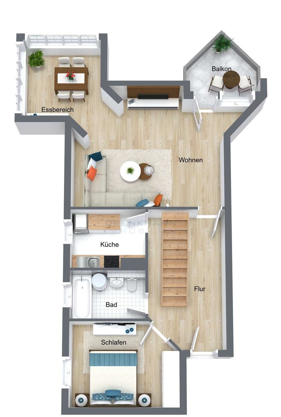 Maisonette zum Kauf provisionsfrei 199.000 € 2,5 Zimmer 83,7 m²<br/>Wohnfläche 4.<br/>Geschoss Albert-Schweitzer-Straße 24 Toitenwinkel Rostock 18147