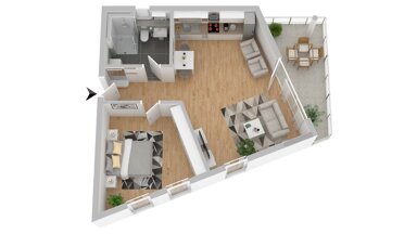 Wohnung zur Miete 600,73 € 2 Zimmer 75,7 m² frei ab sofort Mengener Str. 33/3 Meßkirch Meßkirch 88605