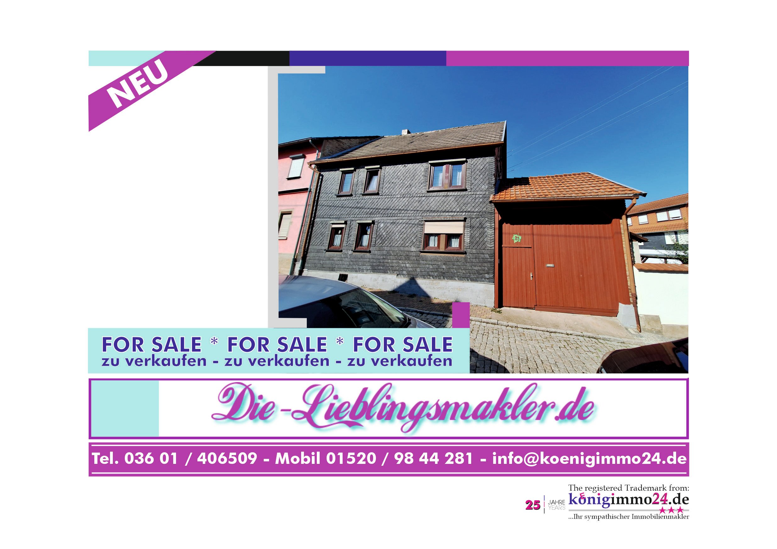 Einfamilienhaus zum Kauf 74.500 € 5 Zimmer 130 m²<br/>Wohnfläche 400 m²<br/>Grundstück ab sofort<br/>Verfügbarkeit Oberdorla Vogtei 99986