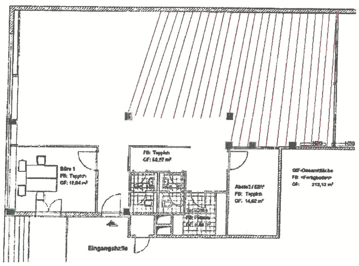 Bürofläche zur Miete provisionsfrei 1.350 € 135 m²<br/>Bürofläche Hammerbrook Hamburg / Hammerbrook 20097